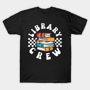 Library Crew Retro Text T-Shirt